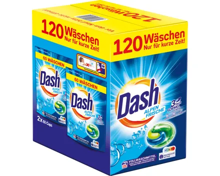 Dash Vollwaschmittel 3 in 1 Caps Alpen Frische