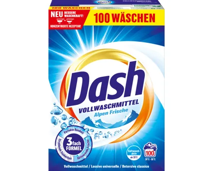 Dash Vollwaschmittel Alpen Frische