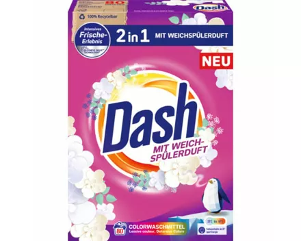 Dash Waschmittelpulver 2in1 Color 80 Waschgänge