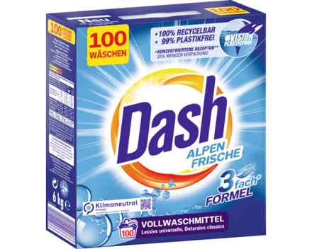 Dash Waschpulver Alpen Frische 100 Waschgänge