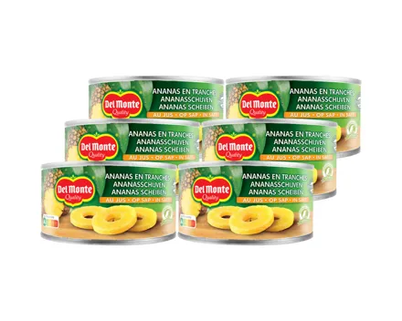 Del Monte Ananas 4 Scheiben 6x 140g
