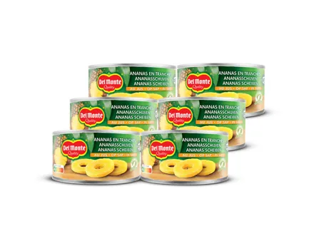 Del Monte Ananas in Scheiben 6x140g
