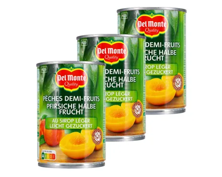 Del Monte Pfirsichhälften 3x 235g