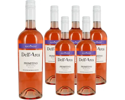 Dell'Arca Antonini Primitivo Rosato Puglia IGT 6x 75cl (2024) – Roséwein, Italien (0.75l)