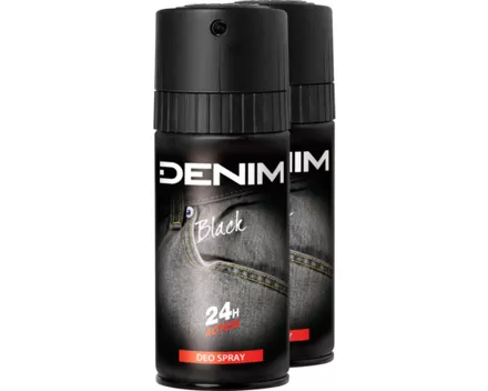 Denim Deo Spray Black 2 x 150 ml