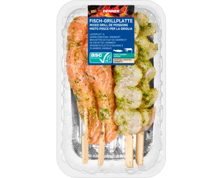 Denner BBQ Fisch-Grillplatte