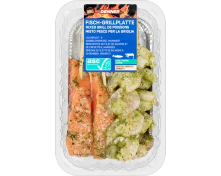 Denner BBQ Fisch-Grillplatte