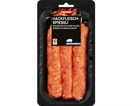 Denner BBQ Hackfleisch-Spiessli