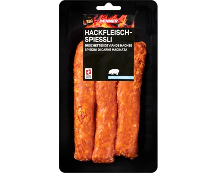 Denner BBQ Hackfleisch-Spiessli
