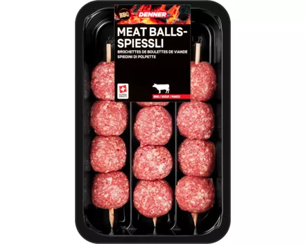 Denner BBQ Meat Balls-Spiessli