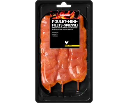 Denner BBQ Poulet-Minifilets-Spiessli