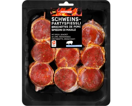 Denner BBQ Schweinspartyspiessli