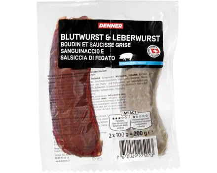 Denner Blutwurst & Leberwurst