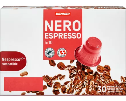 Denner Kaffeekapseln Nero Espresso