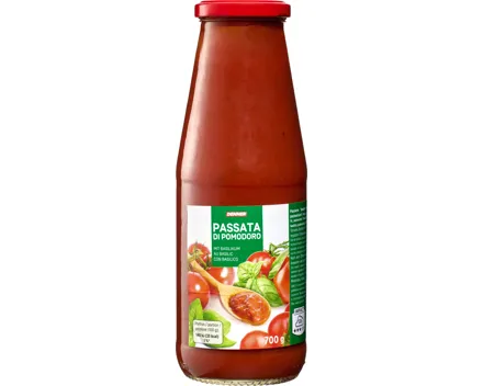 Denner Passierte Tomaten mit Basilikum Tetra 700