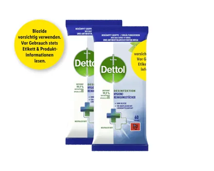 Dettol Desinfektion Reinigungstücher
