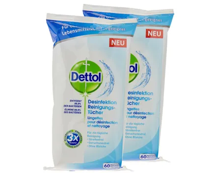 Dettol Reinigungstücher 2x60 Stück