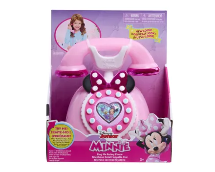 Disney Junior Minnie Mouse Telefon mit Wählscheibe und Licht- und Soundeffekten