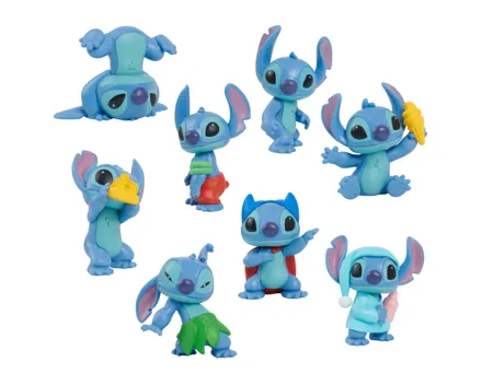 Disney Stitch Stitchs Sammelbox mit 8 Figuren