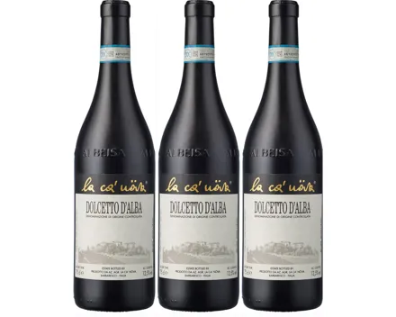 Dolcetto d'Alba DOC La Ca'Növa 3x 75cl (2023) – Rotwein, Italien (0.75l)
