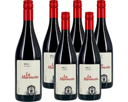 Dôle du Valais AOC La Marmotte 6x 75cl (2024) – Rotwein, Schweiz (0.75l)