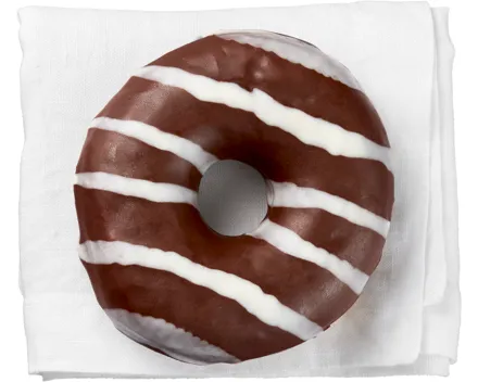 Donut gefüllt mit Schokolade