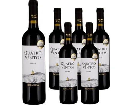 Douro DOC Quatro Ventos 6x 75cl (2023) – Rotwein, Portugal (0.75l)