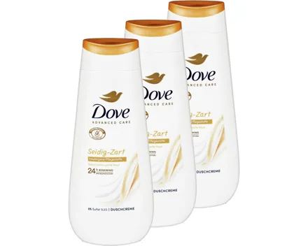 Dove Advanced Care Duschcreme Seidig-Zart 3x 225ml