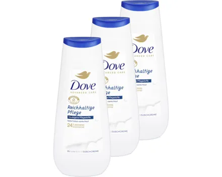Dove advanced Care Pflegedusche Reichhaltige Pflege 3x 225ml