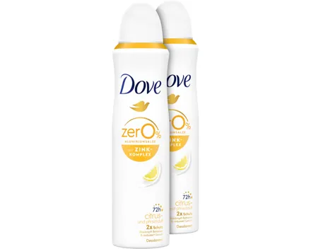 Dove Aero Zink Komplex Citrus 2 x 150 ml