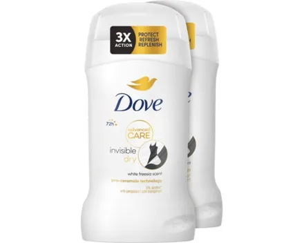 Dove Deo-Stick Invisible Dry 2 x 50 ml