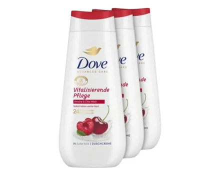 Dove Dusch Kirsche & Chia Milch 3 x 225 ml
