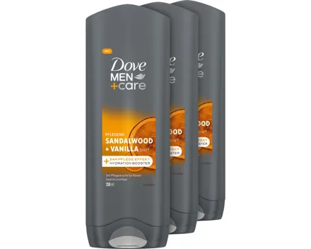 Dove Duschgel Men Sandalwood 3 x 250 ml