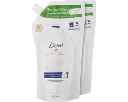 Dove Flüssigseife Reichhaltige Pflege 2 x 500 ml