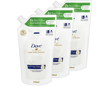 Dove Pflegende Hand-Waschlotion Refill 3x 500ml