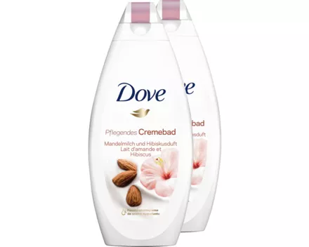 Dove Pflegendes Cremebad Mandelmilch & Hibiskusduft 2 x 750 ml