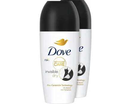 Dove Roll-on AC Invisible Dry 2 x 50 ml