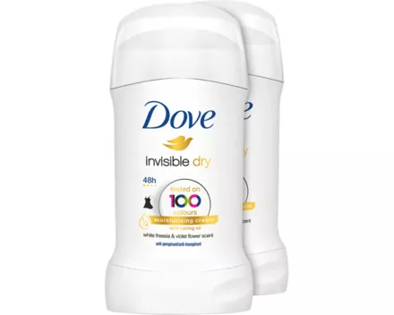 Dove Stick Invisible Dry 2 x 40 ml