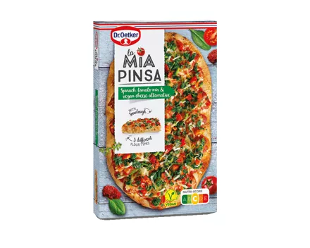 Dr. Oetker La Mia Pinsa Spinat-Tomatenmix