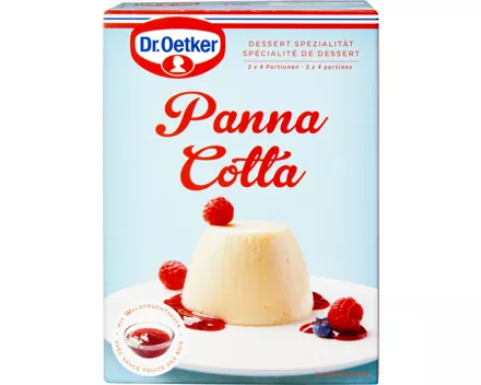 Dr. Oetker Panna Cotta mit Waldfruchtsauce