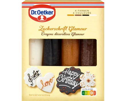 Dr. Oetker Zuckerschrift Glamour