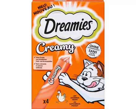 Dreamies Creamy Katzensnack mit Huhn