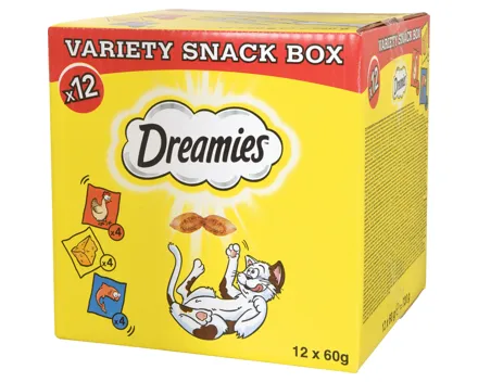 Dreamies Katzensnacks Varietätenbox 12 x 60 g