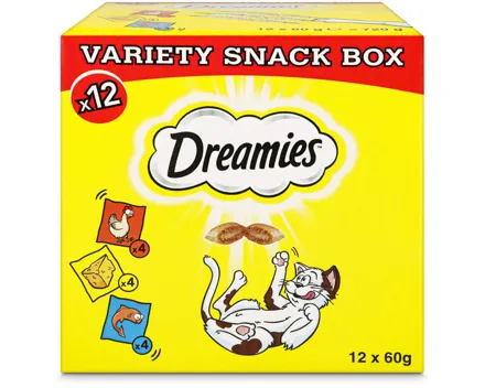 Dreamies Katzensnacks Variety Box 12x60g