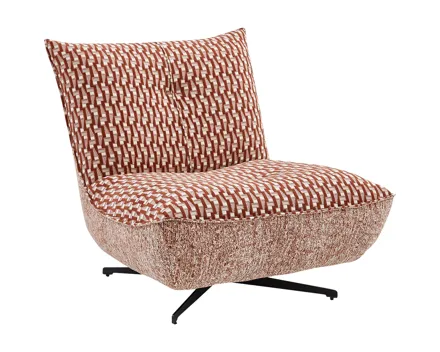 Drehsessel Loki Stoff terracotta