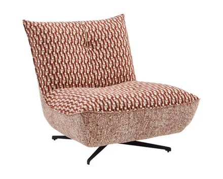 Drehsessel Loki Stoff terracotta