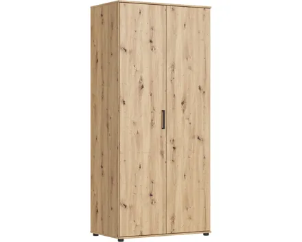 Drehtürenschrank Bianca, mit Spiegel 92 x 201 x 54 cm, artisan