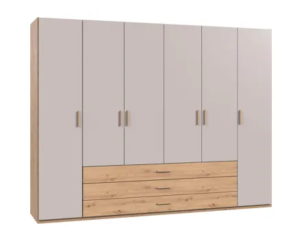Drehtürenschrank Marcus Dekor kaschmir 270 x 208 x 58 cm