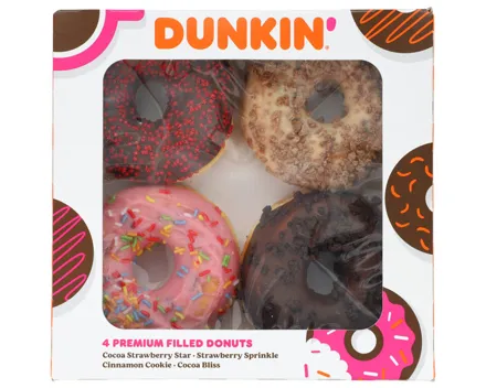 Dunkin' Donuts Rings Mix 4 Stück