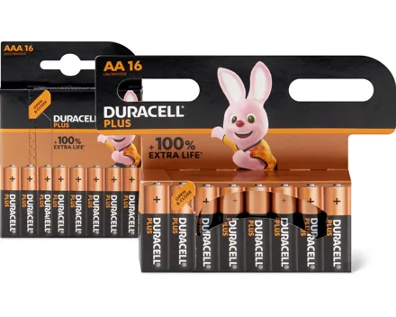 Duracell Plus Batterien AA oder AAA